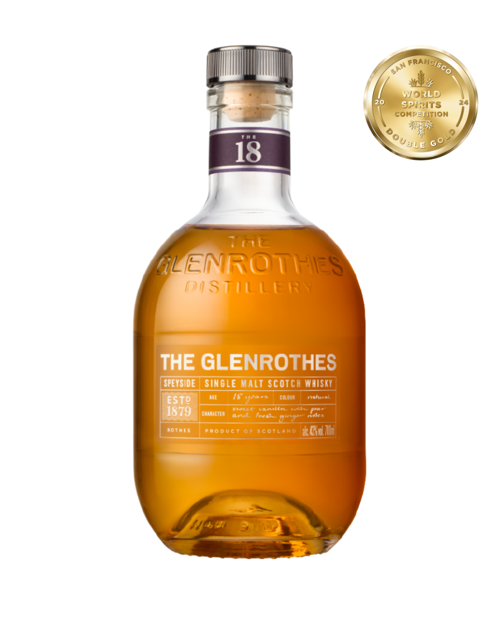 THE GLENROTHES 18 YEAR OLD SINGLE MALT WHISKY 750 ML