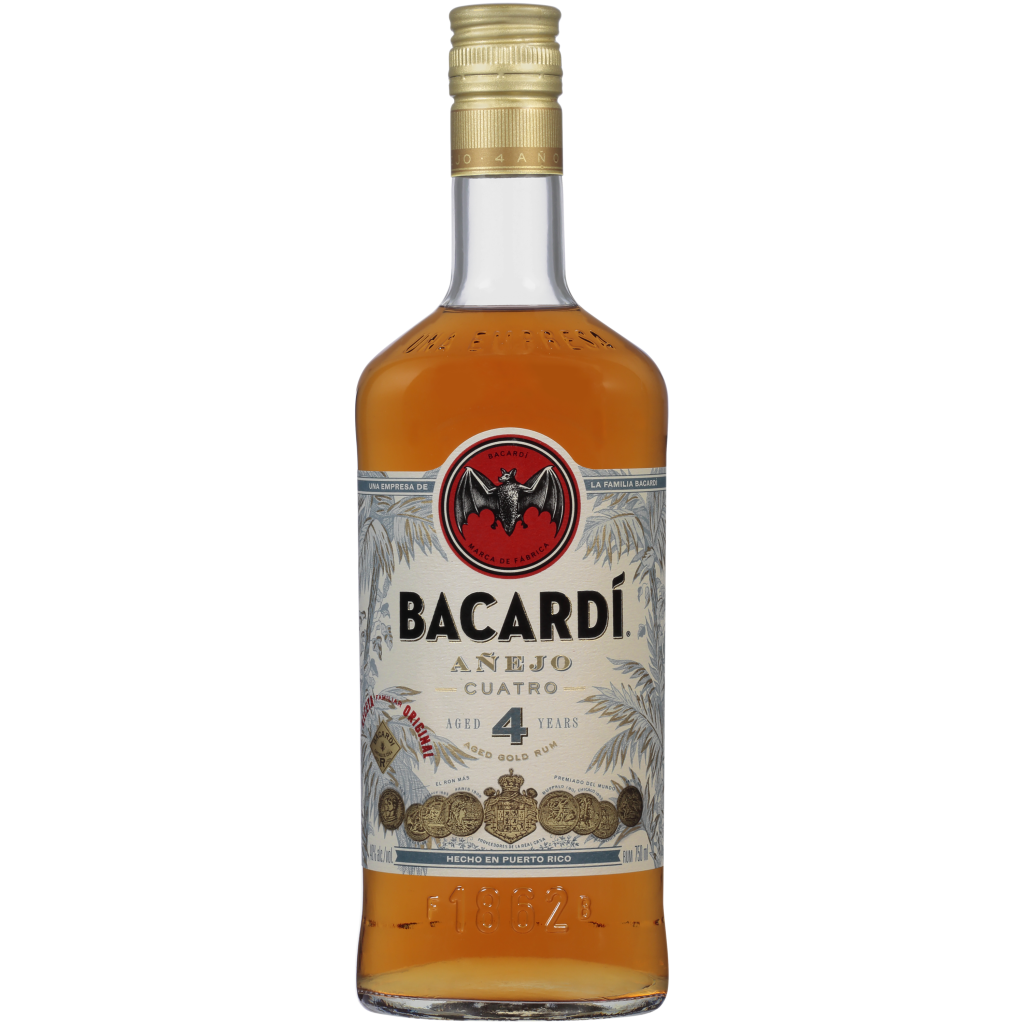 BACARDÍ AÑEJO CUATRO RUM 750 ML