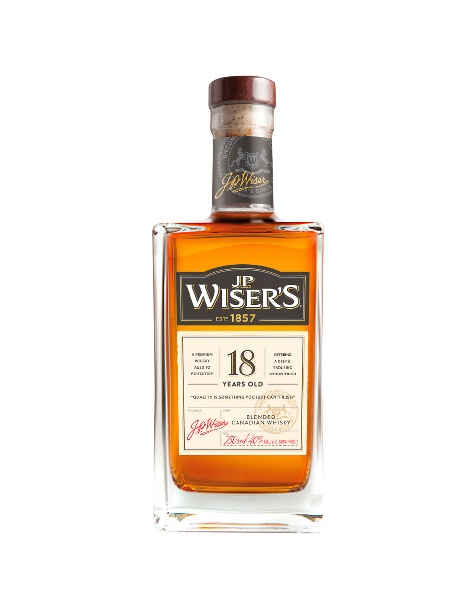 J.P. WISER'S 18 YEAR OLD CANADIAN WHISKY 750 ML