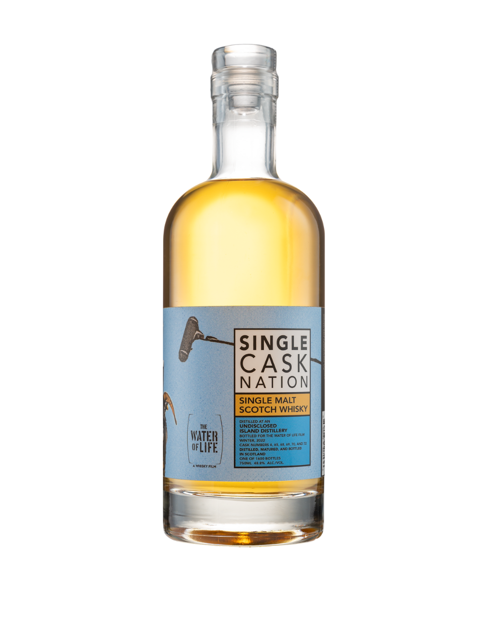 SINGLE CASK NATION WOLF (WATER OF LIFE FILM) UNDISCLOSED ISLAND TAKE 2 WHISKY 750 ML
