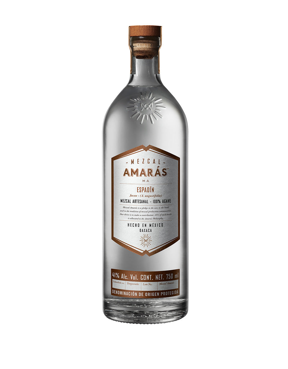 MEZCAL AMARÁS ESPADÍN JOVEN 750 ML