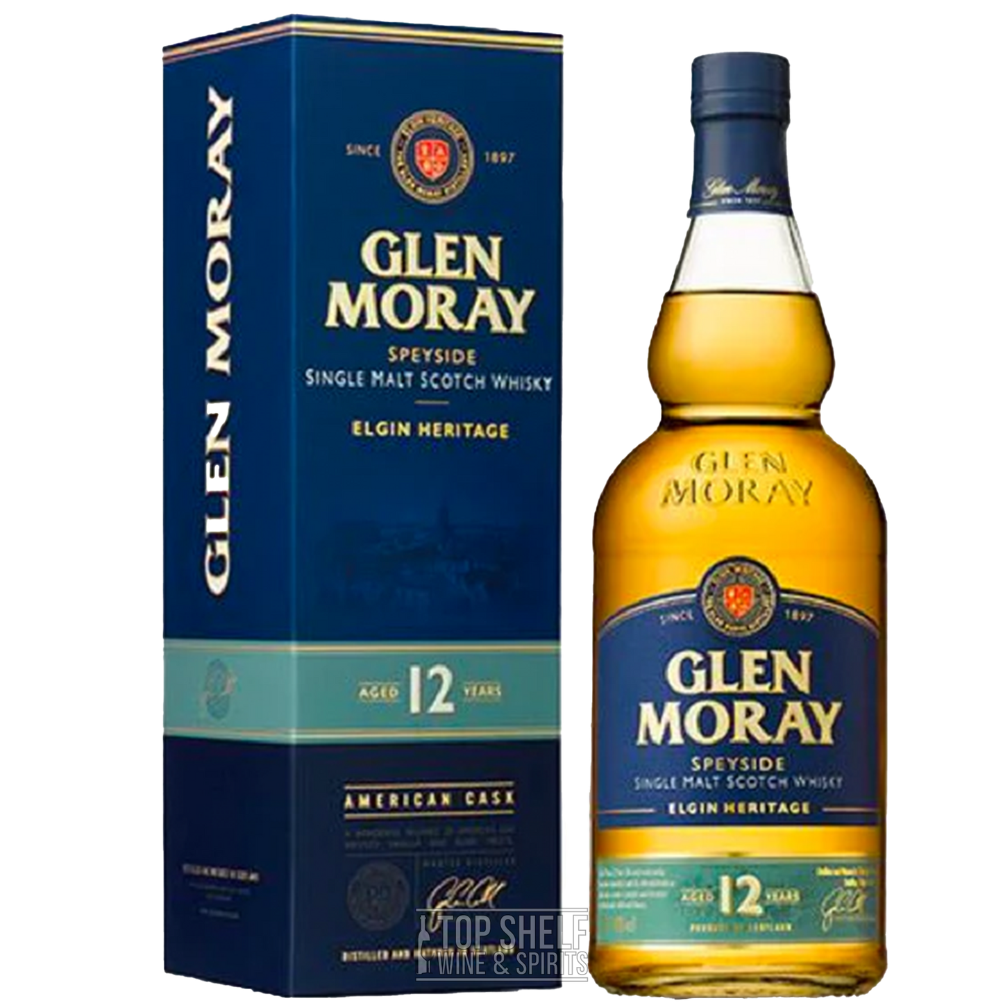 Glen Moray 12 Year Single Malt Scotch Whiskey