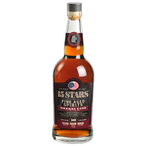 15 Stars Sherry Cask Finished 10 Year Old Straight Bourbon Whiskey