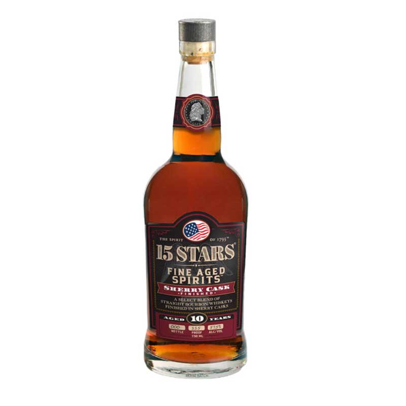 15 Stars Sherry Cask Bourbon Whiskey 750ml