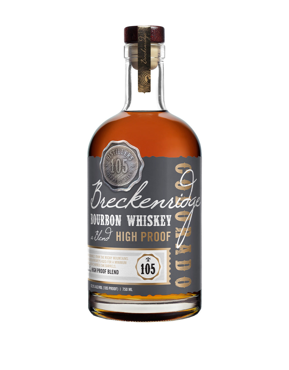 BRECKENRIDGE DISTILLERS HIGH PROOF BOURBON WHISKEY 750 ML