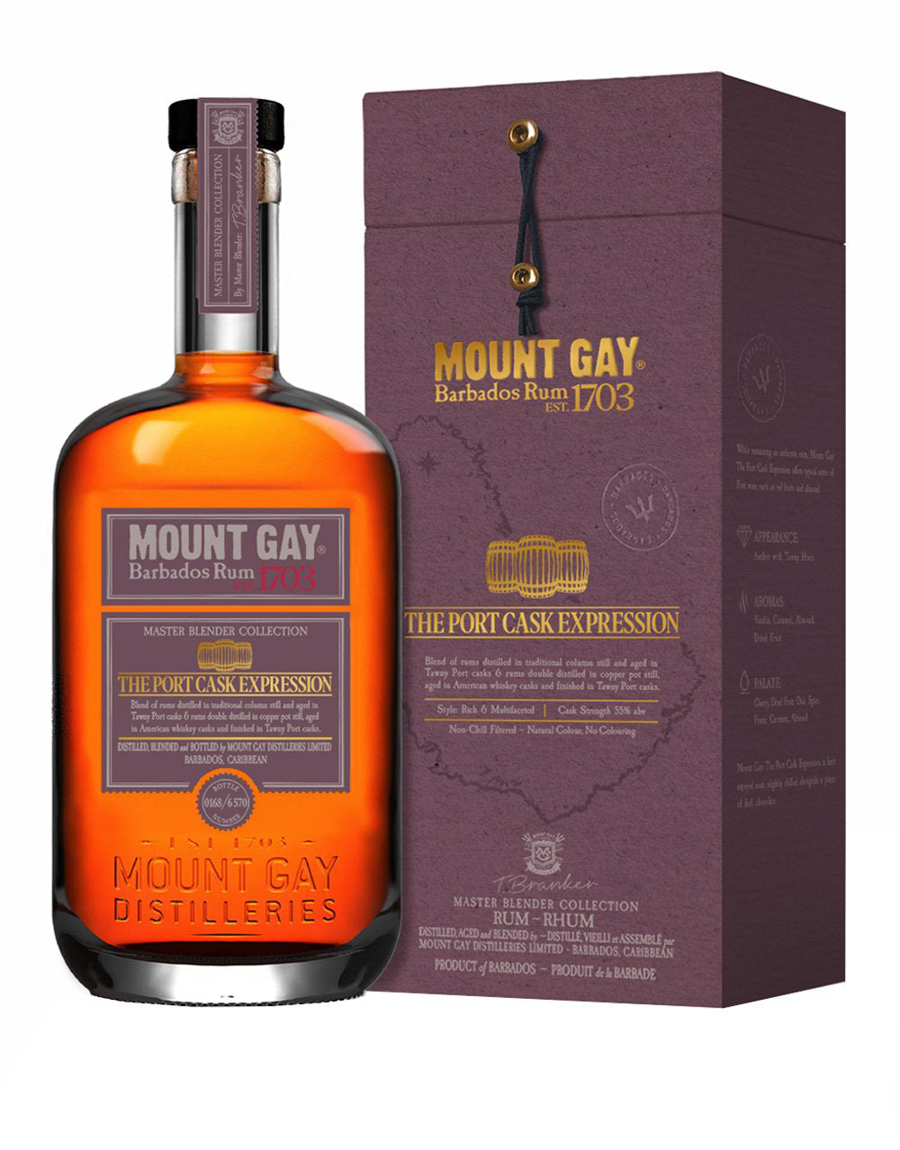 MOUNT GAY PORT CASK EXPRESSION MASTER BLENDER COLLECTION RUM 750 ML