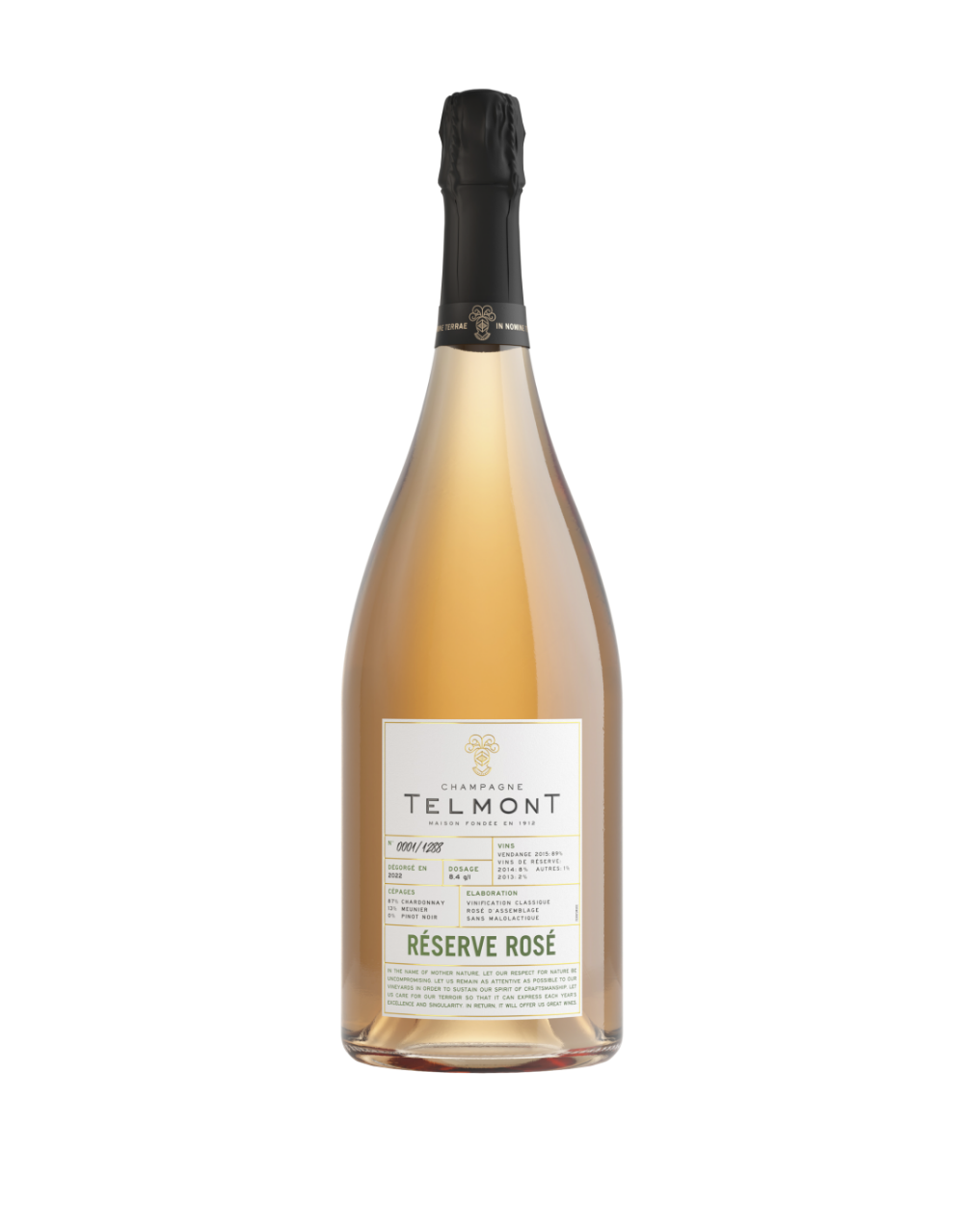 TELMONT CHAMPAGNE RÉSERVE ROSE 1.5 L