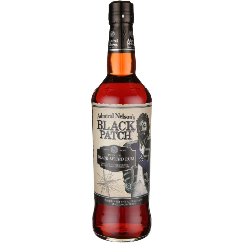 ADMIRAL NELSON'S BLACK SPICED RUM BLACK PATCH 750 ML