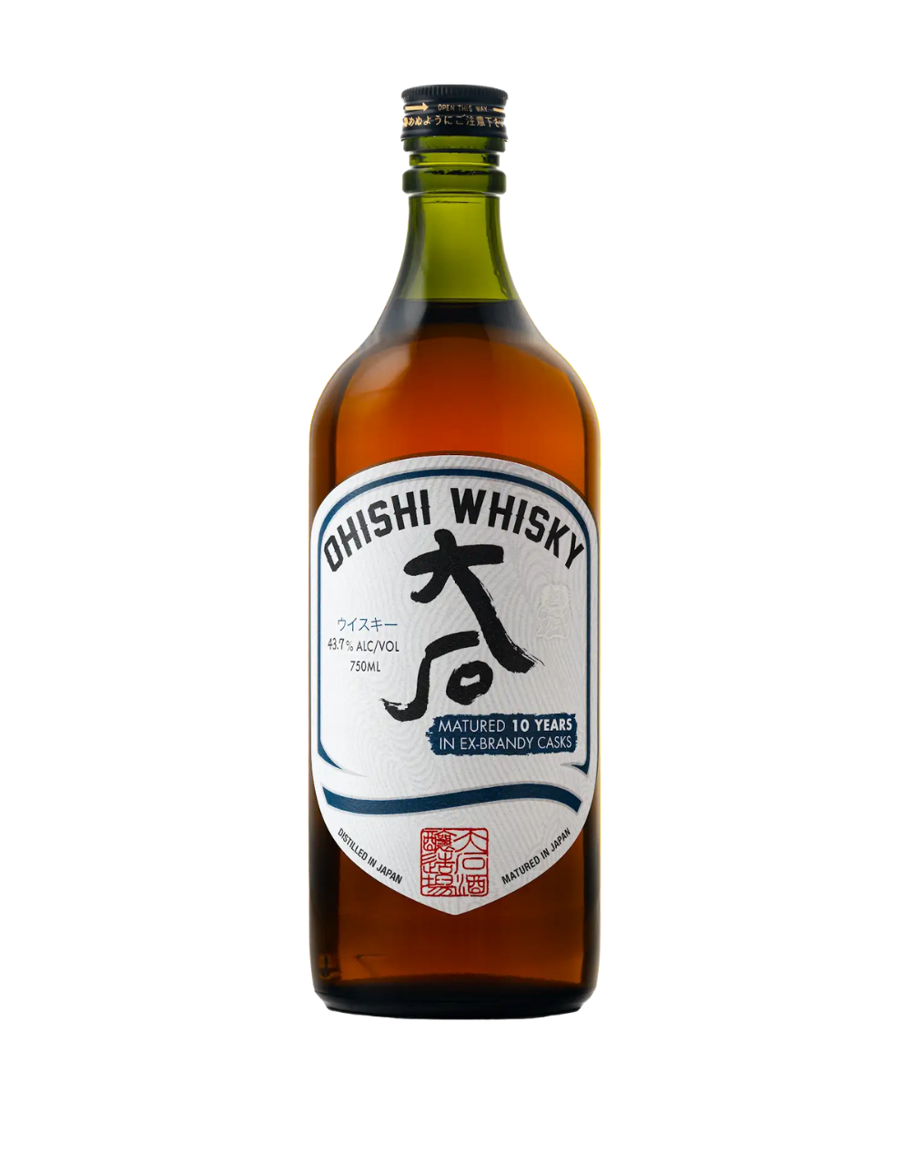 OHISHI 10 YEAR OLD BRANDY WHISKY 750 ML