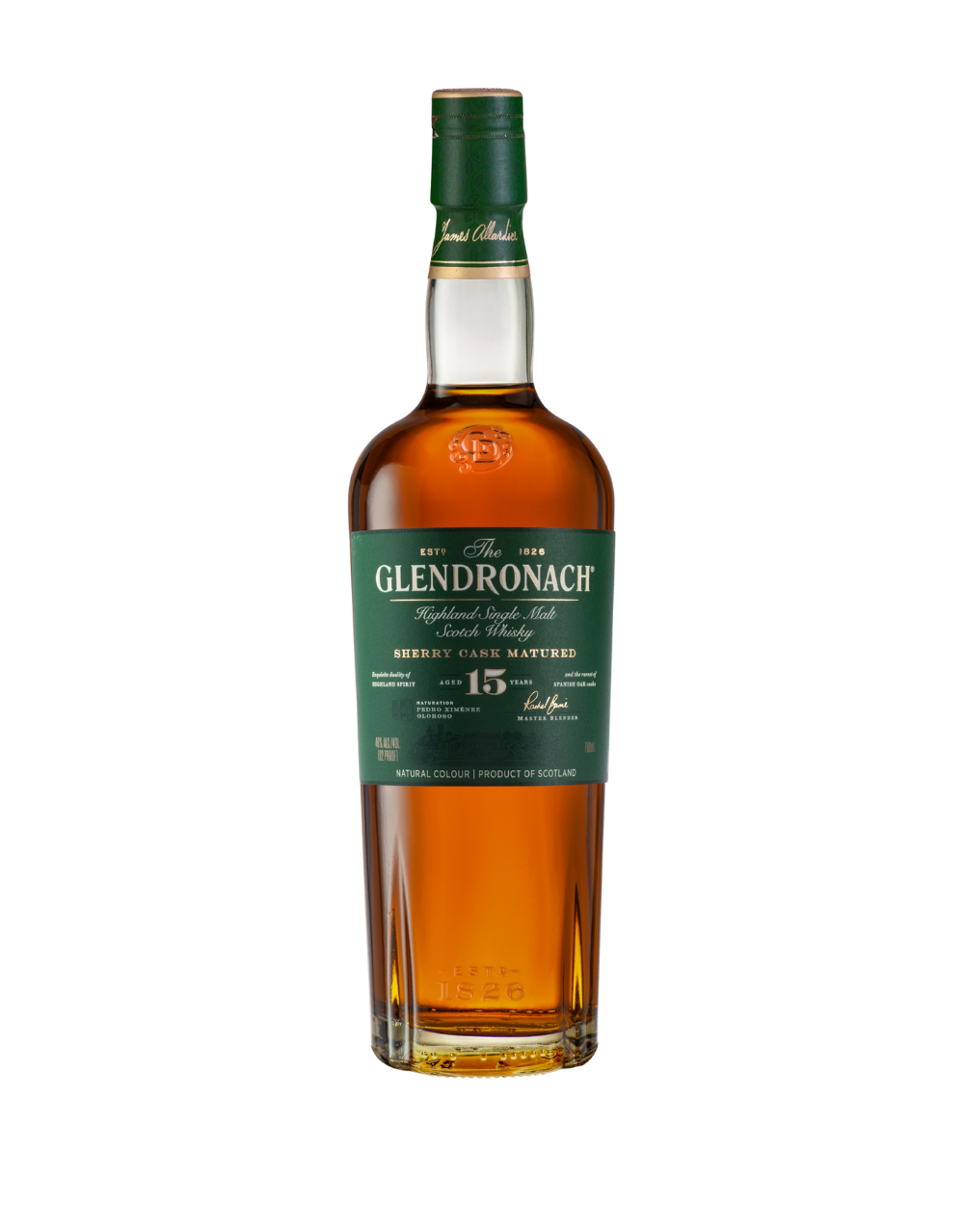 THE GLENDRONACH 15 YEAR OLD SINGLE MALT SCOTCH WHISKY 700 ML