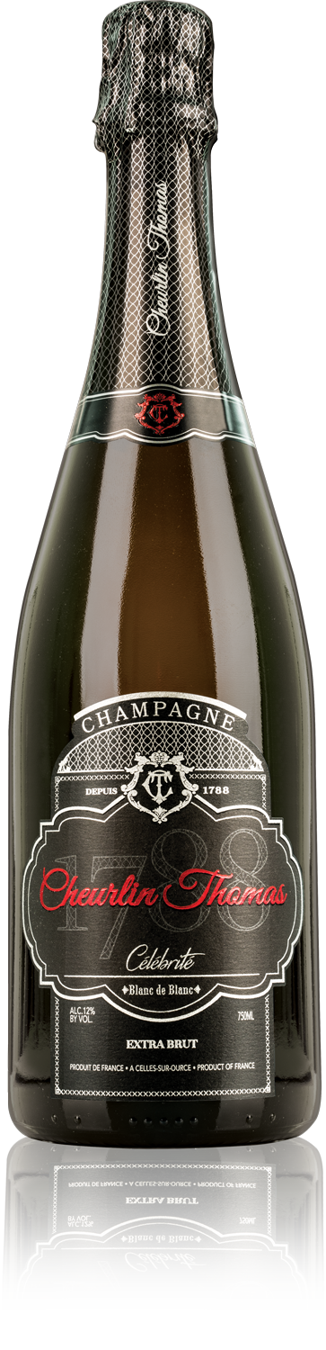 CHEURLIN 'THOMAS CELEBRITE' BLANC DE BLANC CHAMPAGE 750 ML