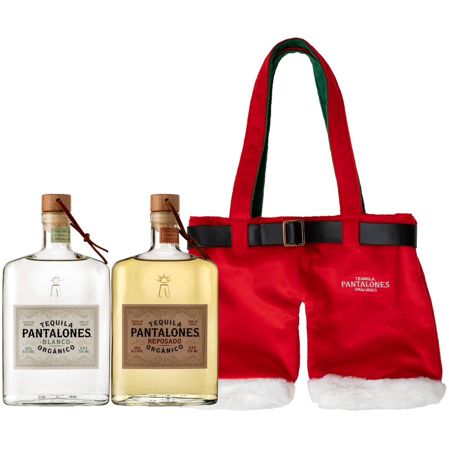 PANTALONES SANTA PANTS BOTTLE BAG BUNDLE - BLANCO & REPOSADO 750 ML