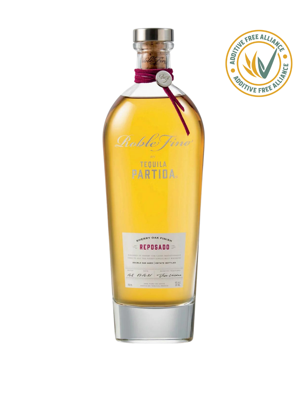 TEQUILA PARTIDA ROBLE FINO REPOSADO 750 ML