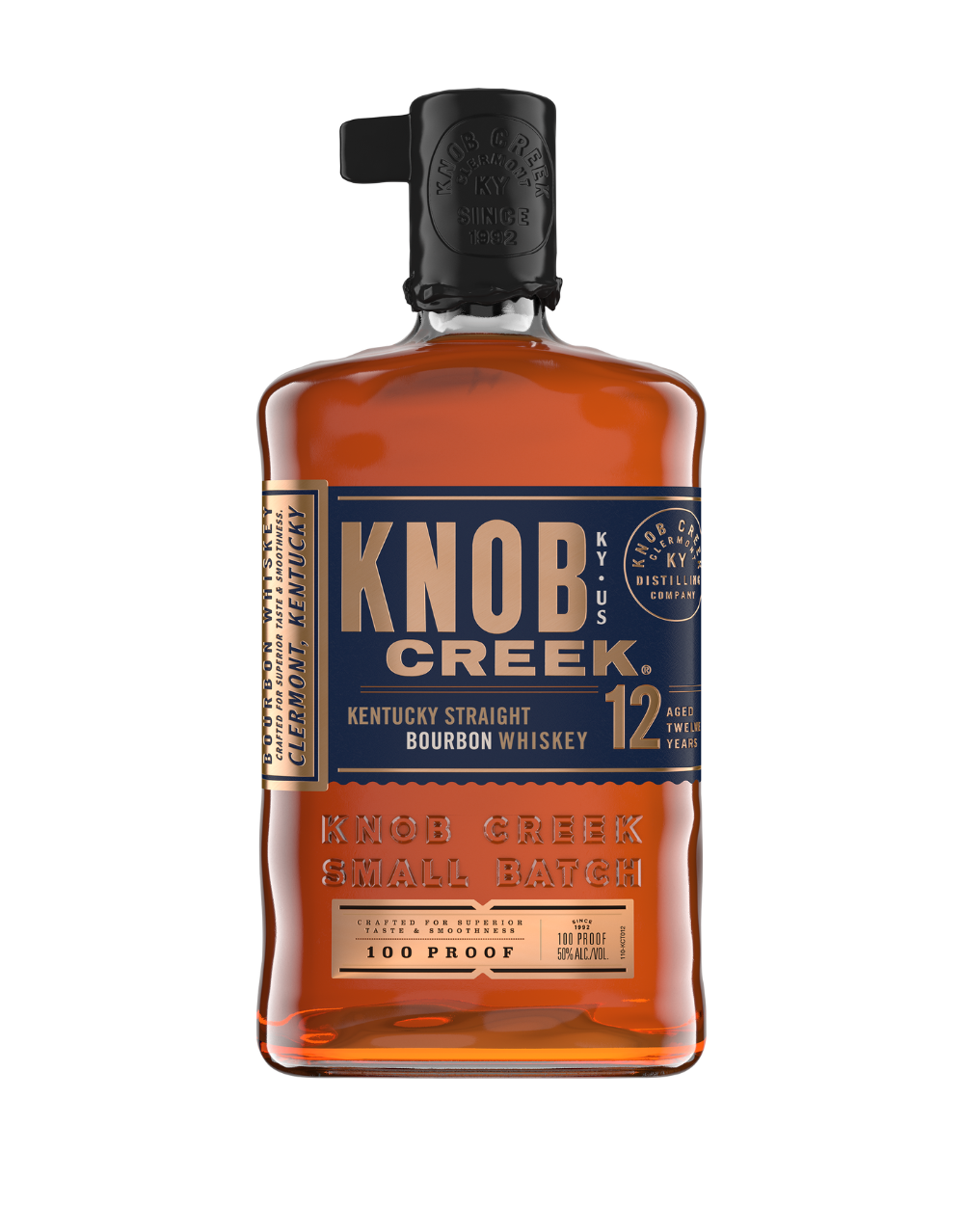 KNOB CREEK 12 YEAR OLD BOURBON WHISKEY