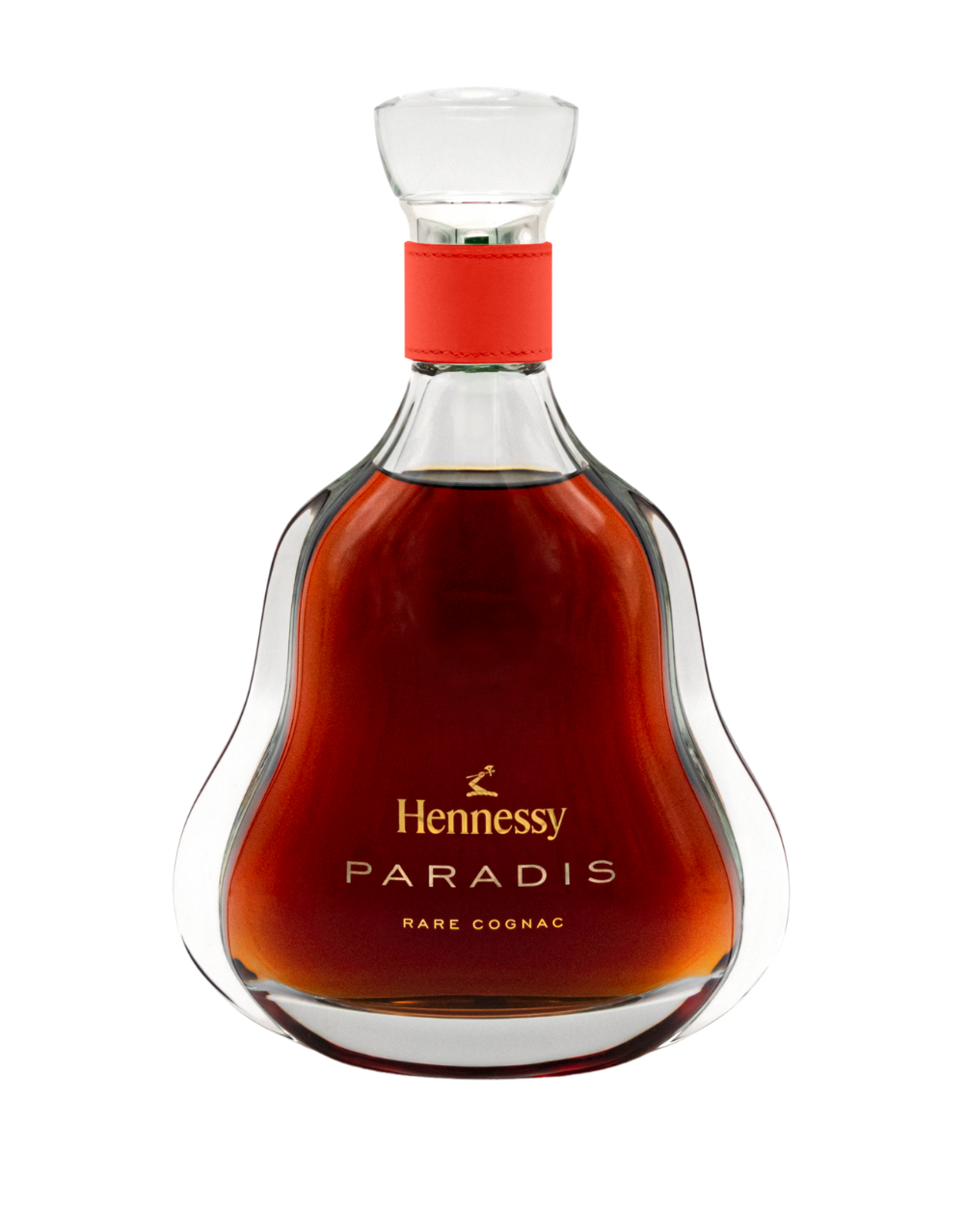 HENNESSY HANDS - JOY RED, SERIF FONT, GOLD ENGRAVING COLOR 750 ML