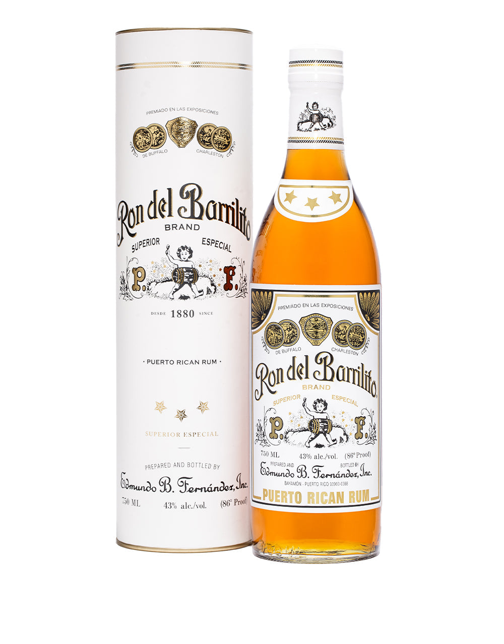 RON DEL BARRILITO 3 STARS 750 ML