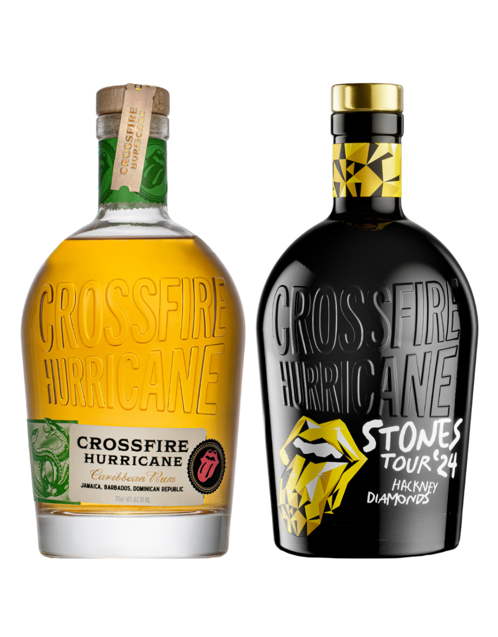CROSSFIRE HURRICANE RUM LIMITED EDITION HACKNEY DIAMONDS GIFT SET 700 ML