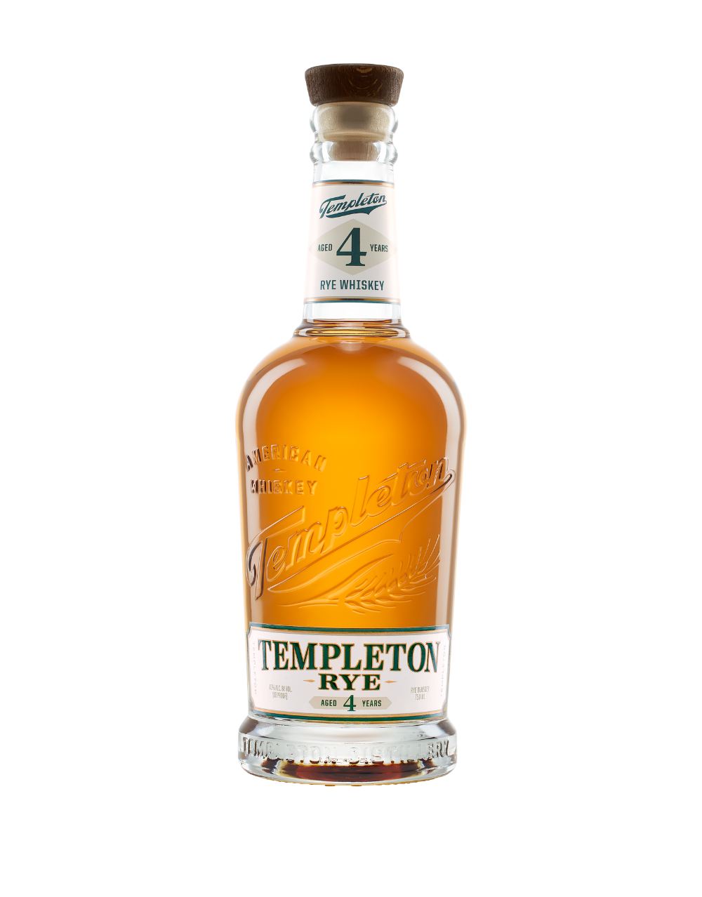 TEMPLETON 4 YEAR RYE WHISKEY 750 ML