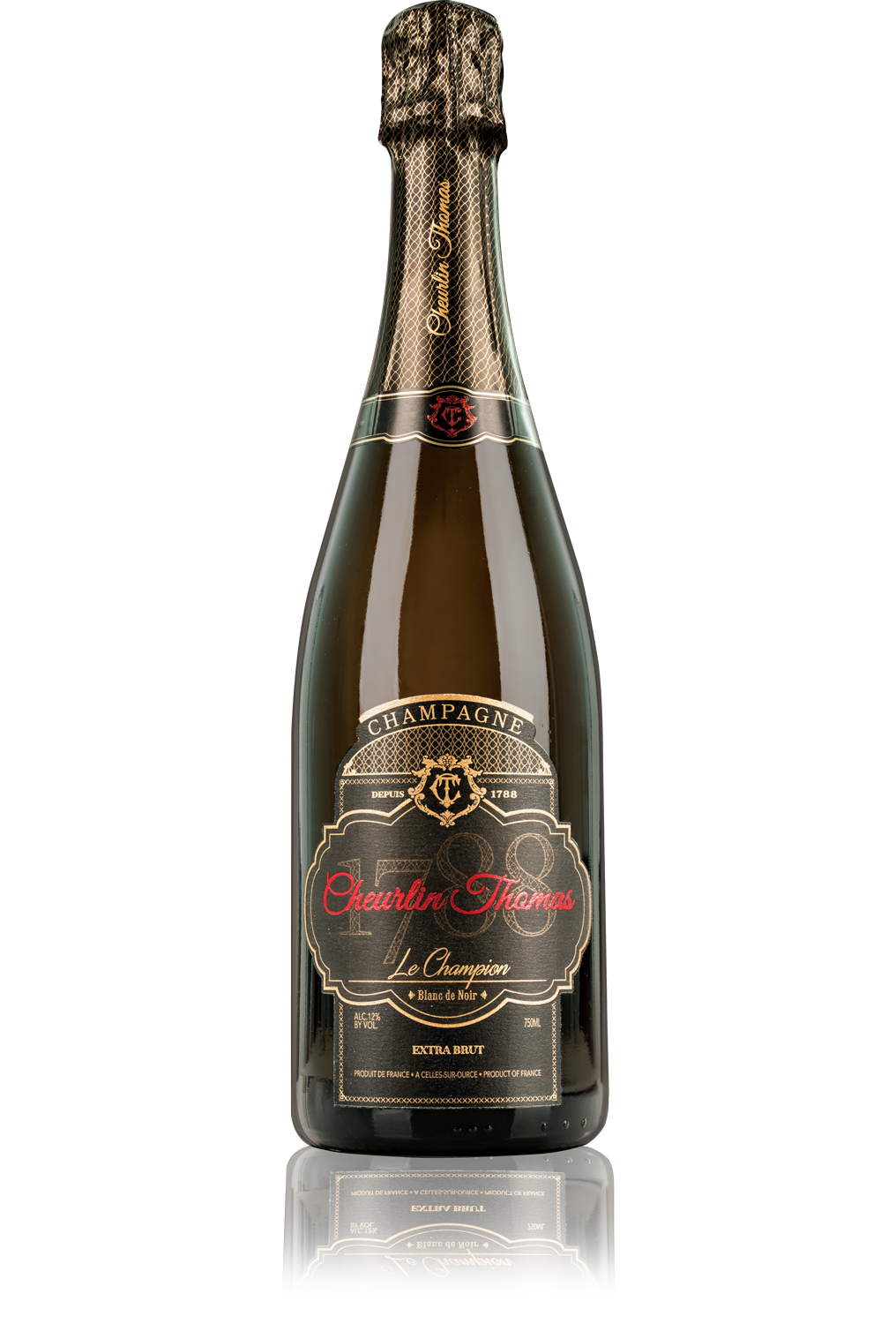 CHEURLIN 'THOMAS LE CHAMPION' BLANC DE NOIR CHAMPAGNE 750 ML