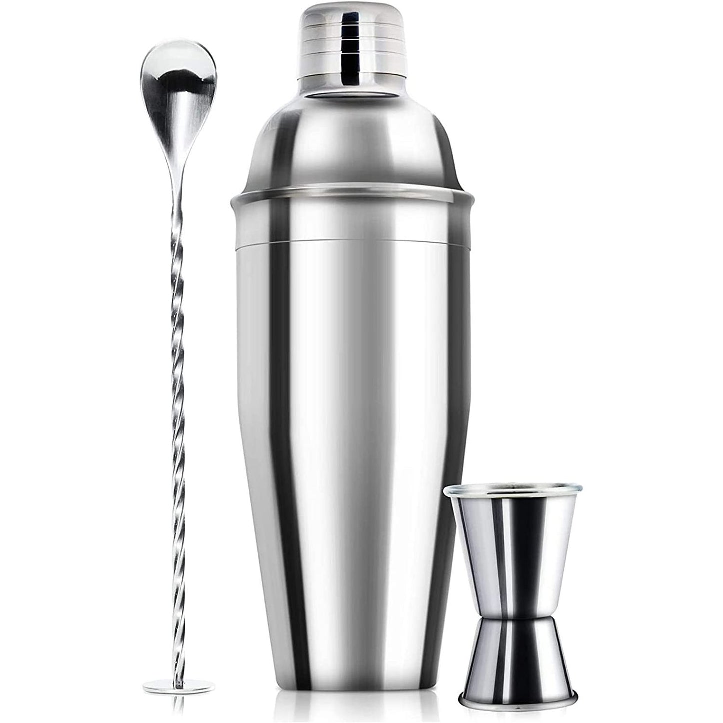 3 Piece Cocktail Shaker Bar Set 24oz