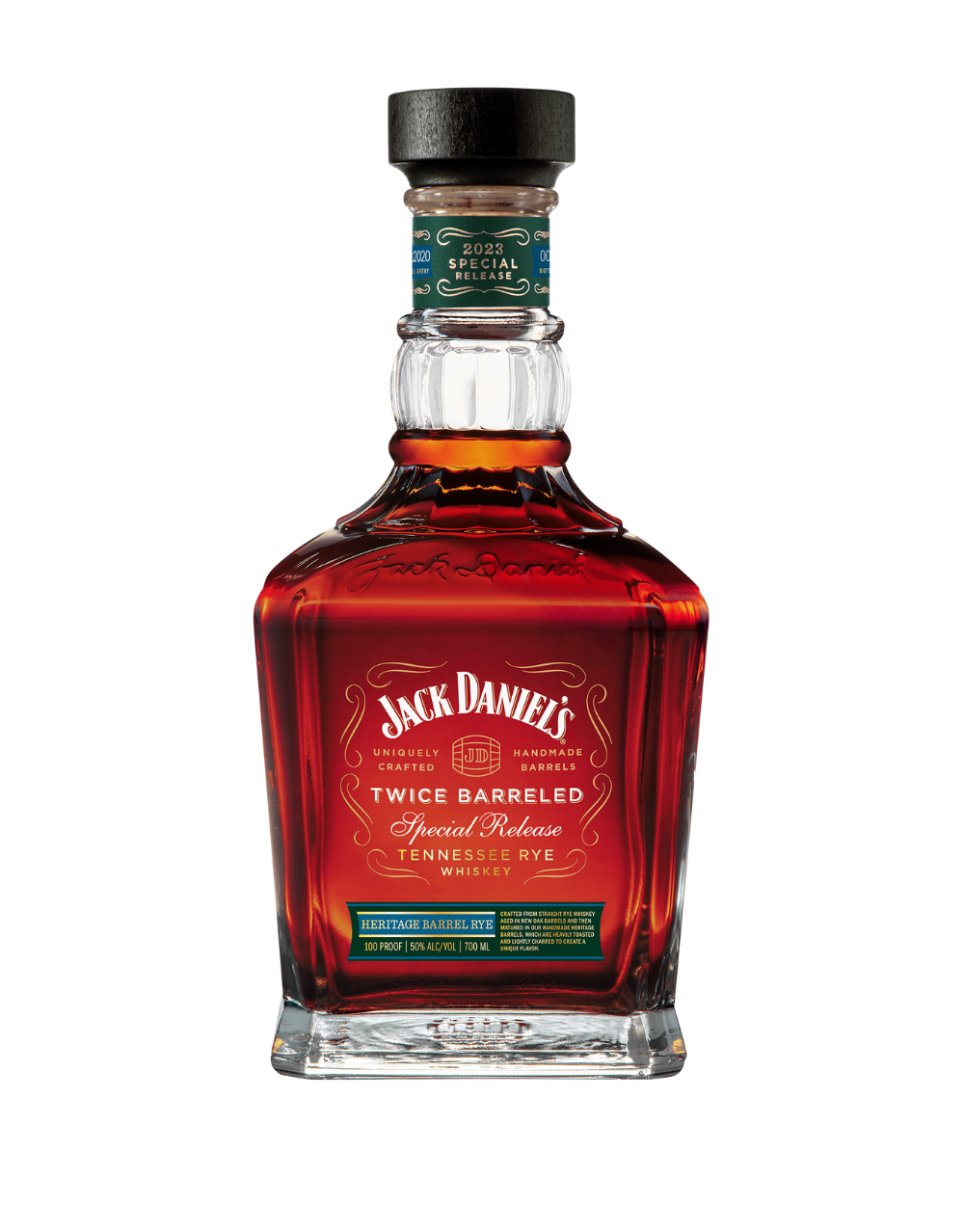 JACK DANIEL'S 2023 TWICE BARRELED HERITAGE BARREL RYE 700 ML