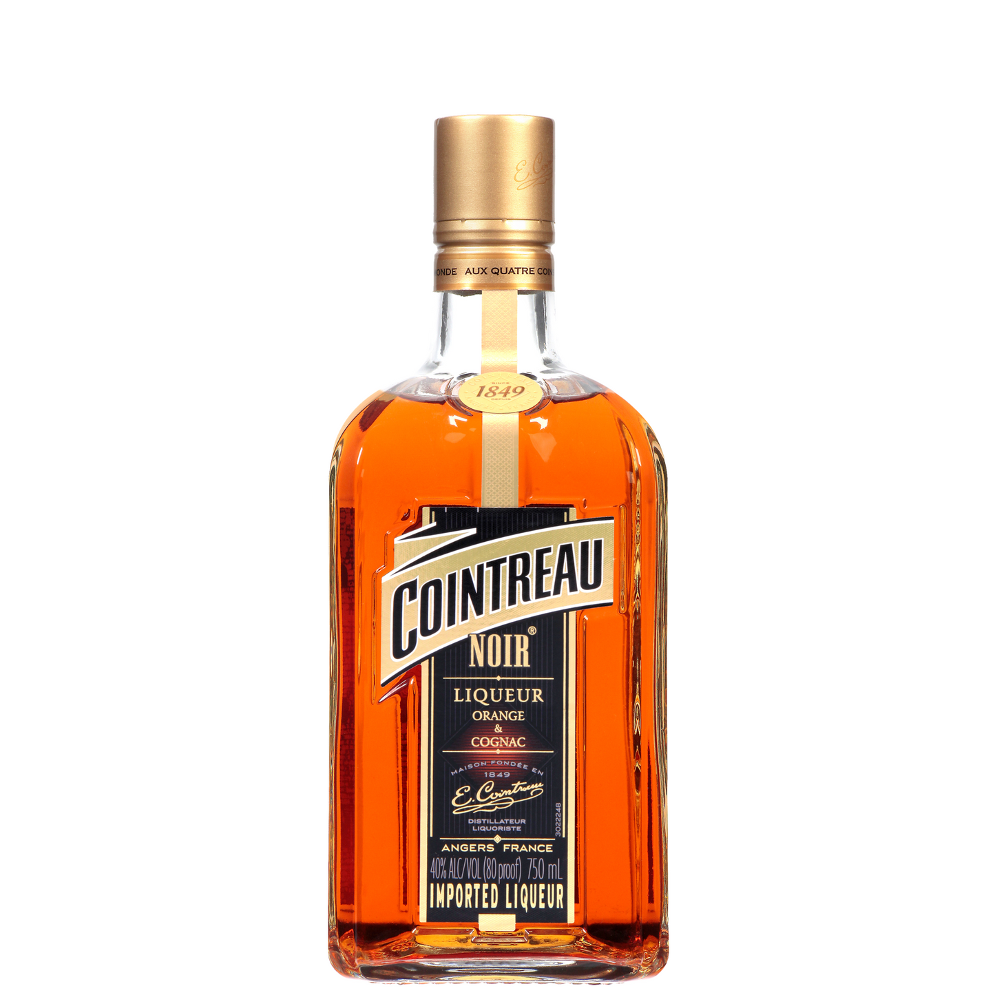 COINTREAU NOIR ORANGE LIQUEUR TRIPLE SEC WITH COGNAC 750 ML