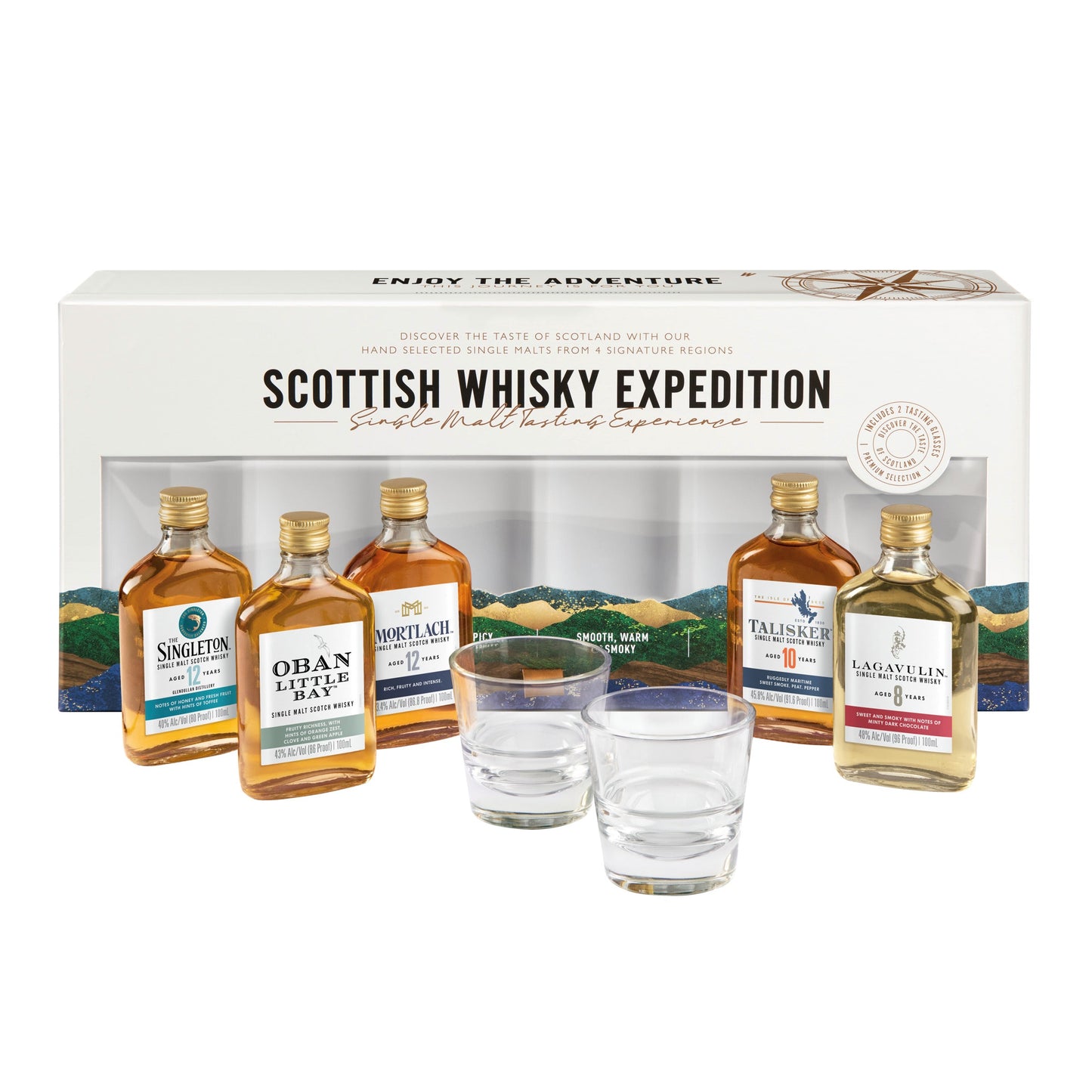 SCOTTISH WHISKY EXPEDITION GIFT PACK 100 ML