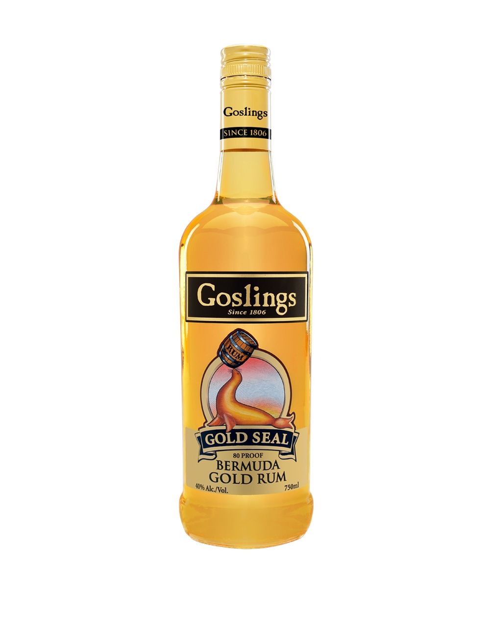 GOSLINGS GOLD SEAL RUM 750 ML