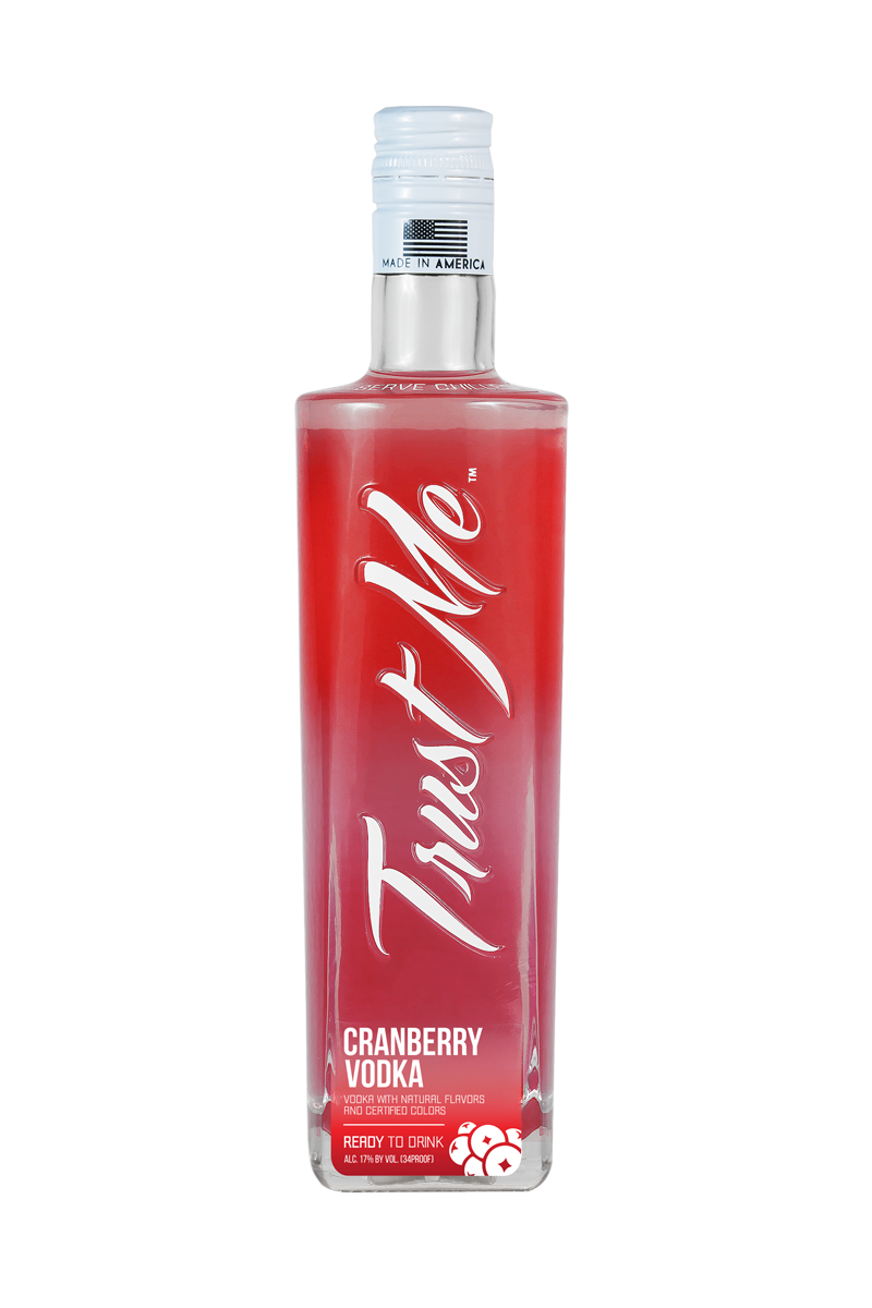 Trust Me Vodka Bottled Cocktail - Cranberry Vodka 375ml