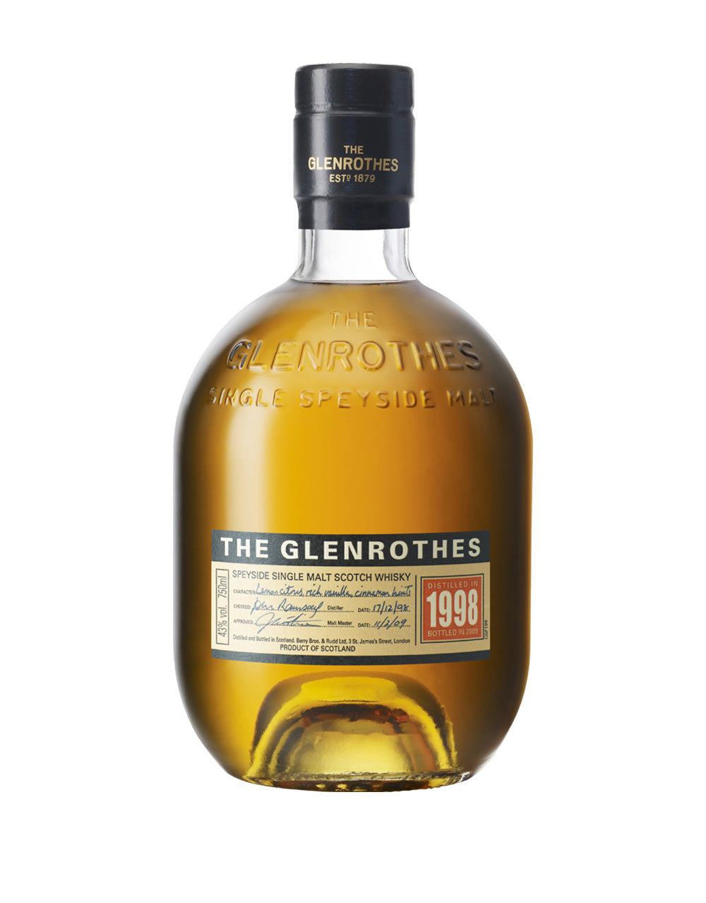 THE GLENROTHES 1998 VINTAGE 750 ML
