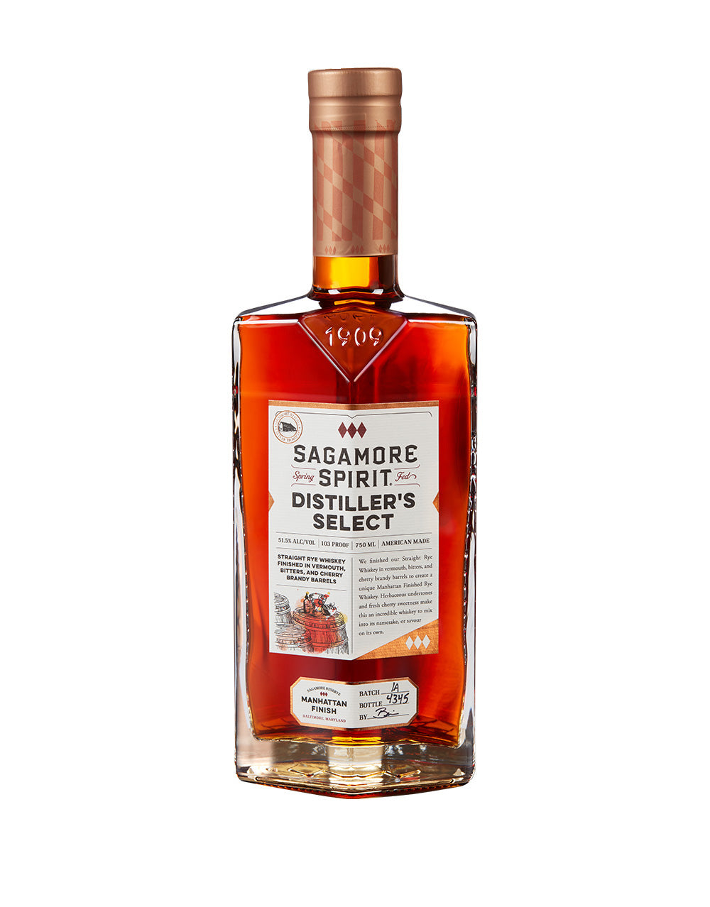 SAGAMORE SPIRIT MANHATTAN FINISH RYE WHISKEY 750 ML