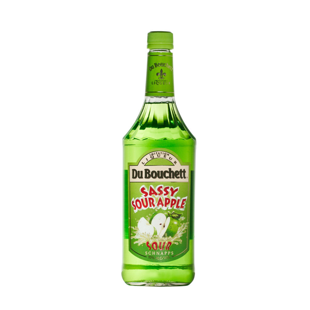 DU BOUCHETT SASSY SOUR APPLE SCHNAPPS LIQUEUR 1 L