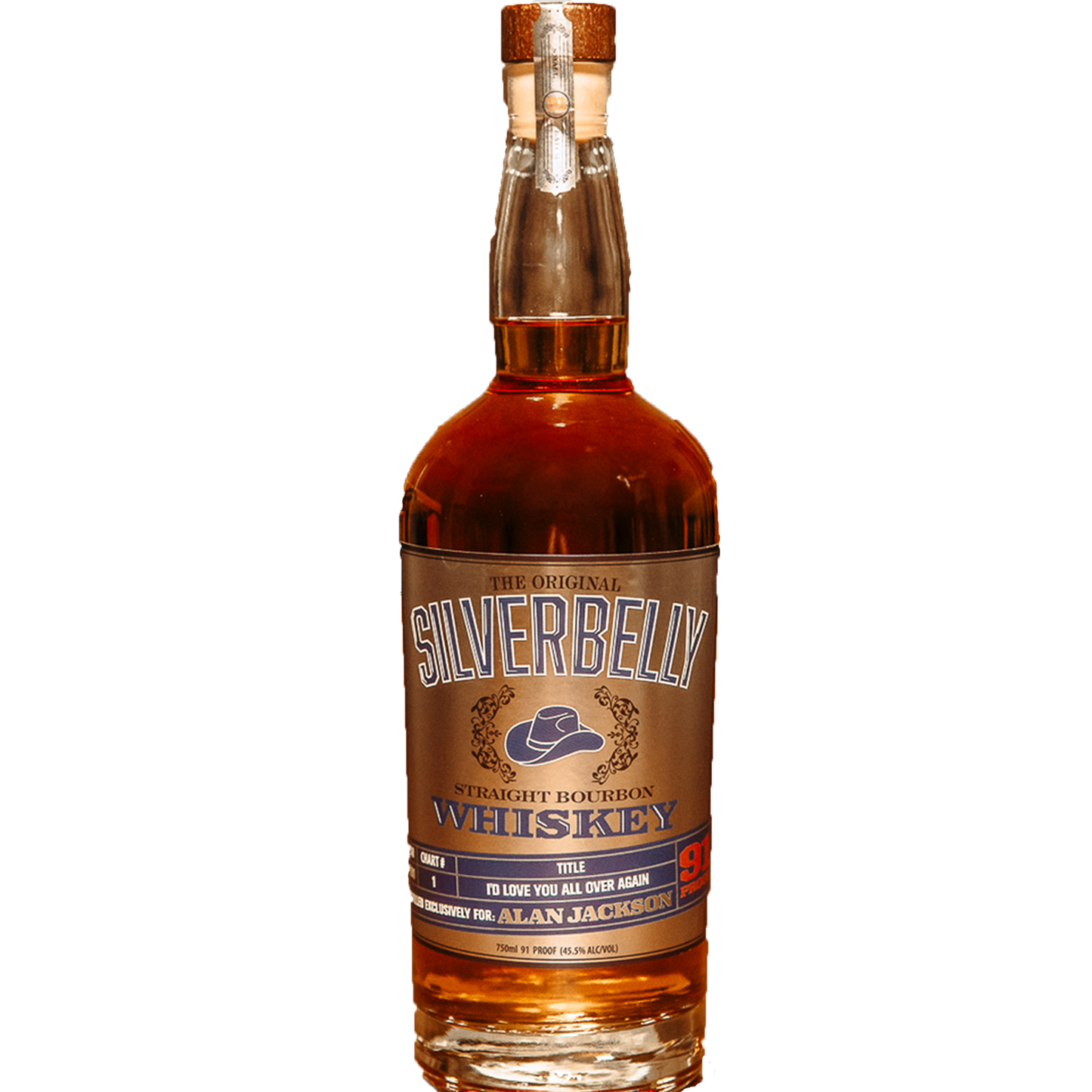 The Original Silverbelly By Alan Jackson Kentucky Straight Bourbon Whiskey