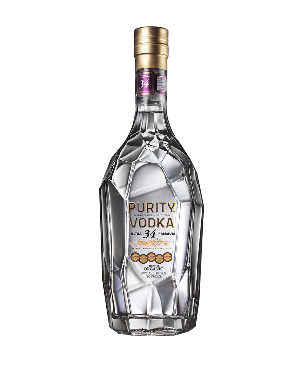 PURITY ORGANIC VODKA ULTRA 34