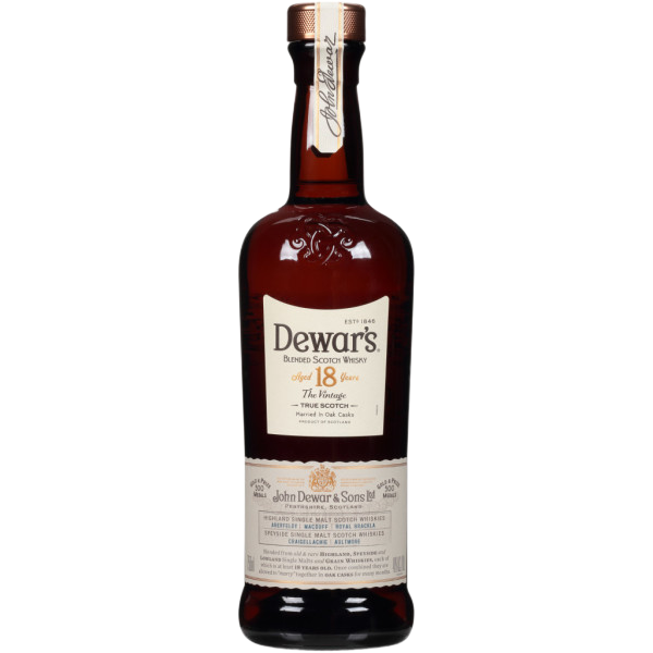 DEWAR'S 18 YEAR OLD BLENDED SCOTCH WHISKY PERSONALIZED 750 ML