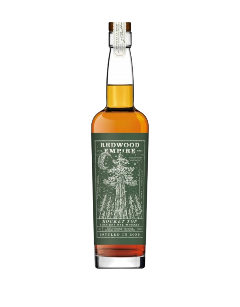 REDWOOD EMPIRE BOTTLE IN BOND ROCKET TOP RYE WHISKEY 004 750 ML