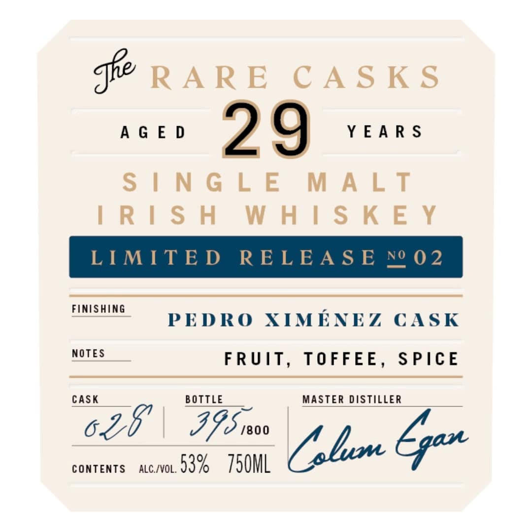 Bushmills Rare Cask 29 Year Old Limited Release No 02
