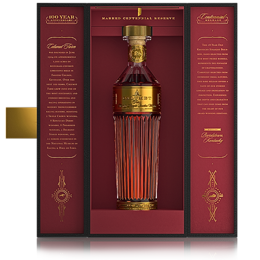 Calumet Farm 18 Year Old Bourbon Trophy Decanter 100th Anniversary Release