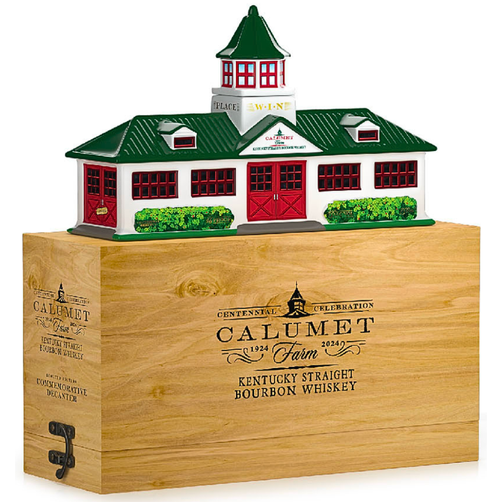 Calumet Farm Bourbon Ceramic Farm Decanter 100th Anniversary Release