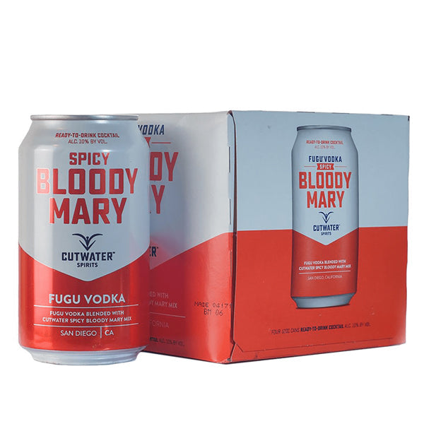 Cutwater Spicy Bloody Mary Cocktail 4 Pack-12oz