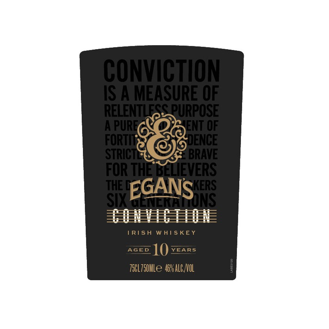 Egan’s Conviction 10 Year Old Irish Whiskey 750ml