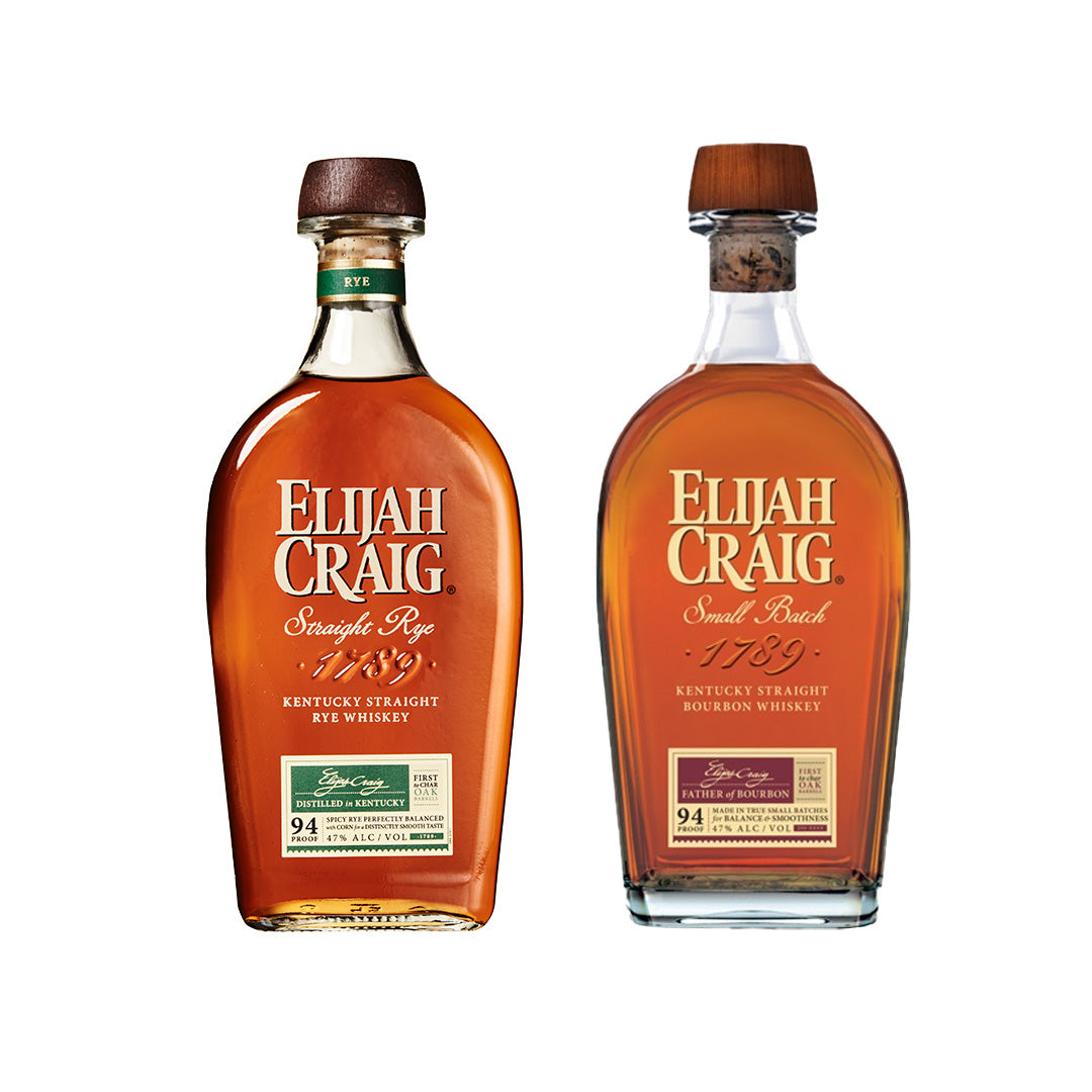 Elijah Craig Straight Rye and Elijah Craig Small Batch Bourbon