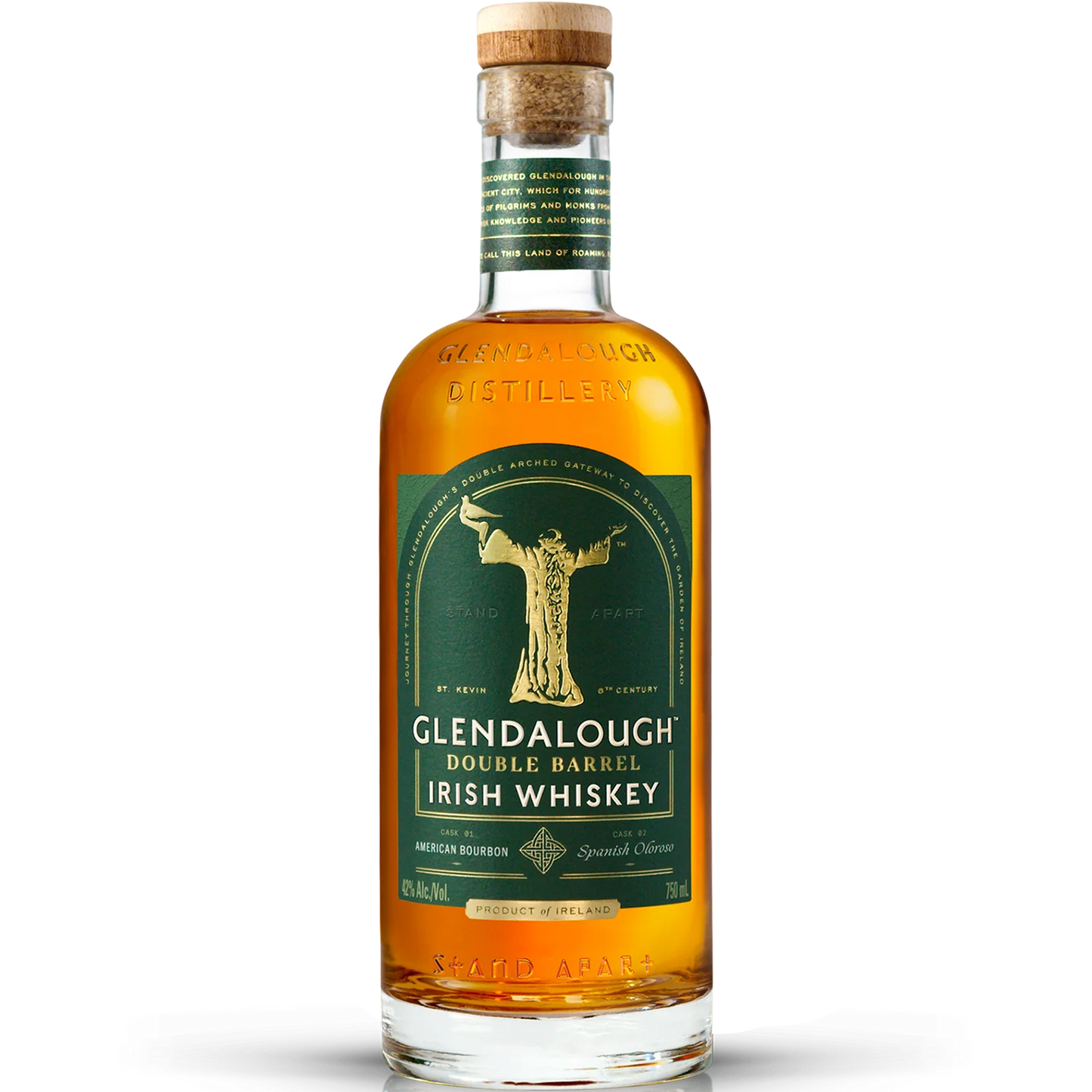 Glendalough Single Grain Double Barrel Finish Irish Whiskey