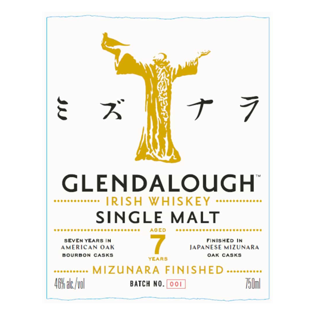 Glendalough 7 Year Old Mizunara Finish Irish Whiskey 750ml