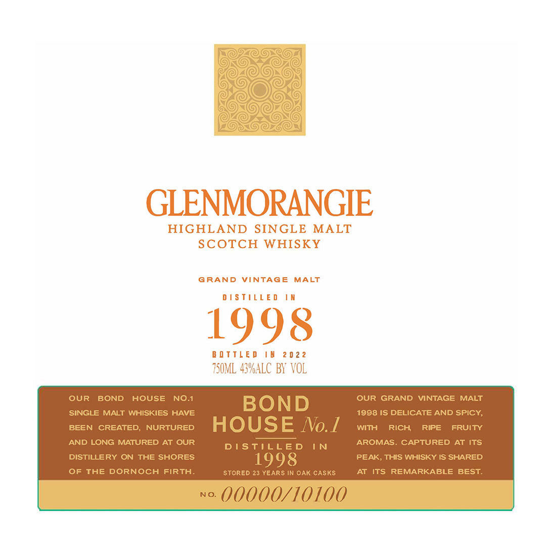 Glenmorangie Grand Vintage Single Malt 1998 750ml