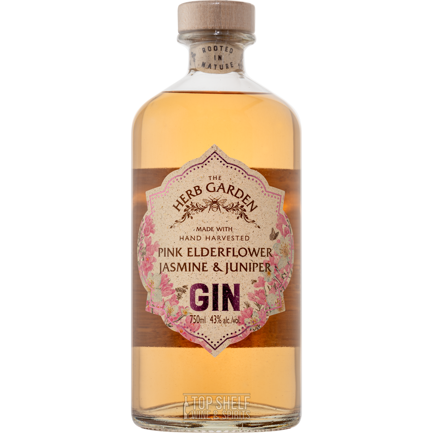 The Herb Garden Pink Elderflower & Jasmine Gin