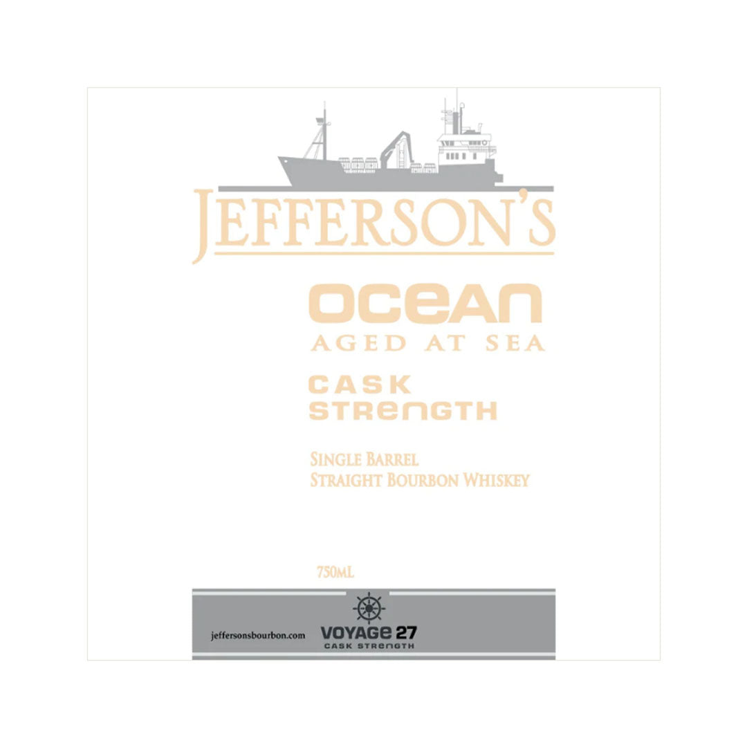 Jefferson's Ocean Cask Strength Aged At Sea Voyage 27 750ml