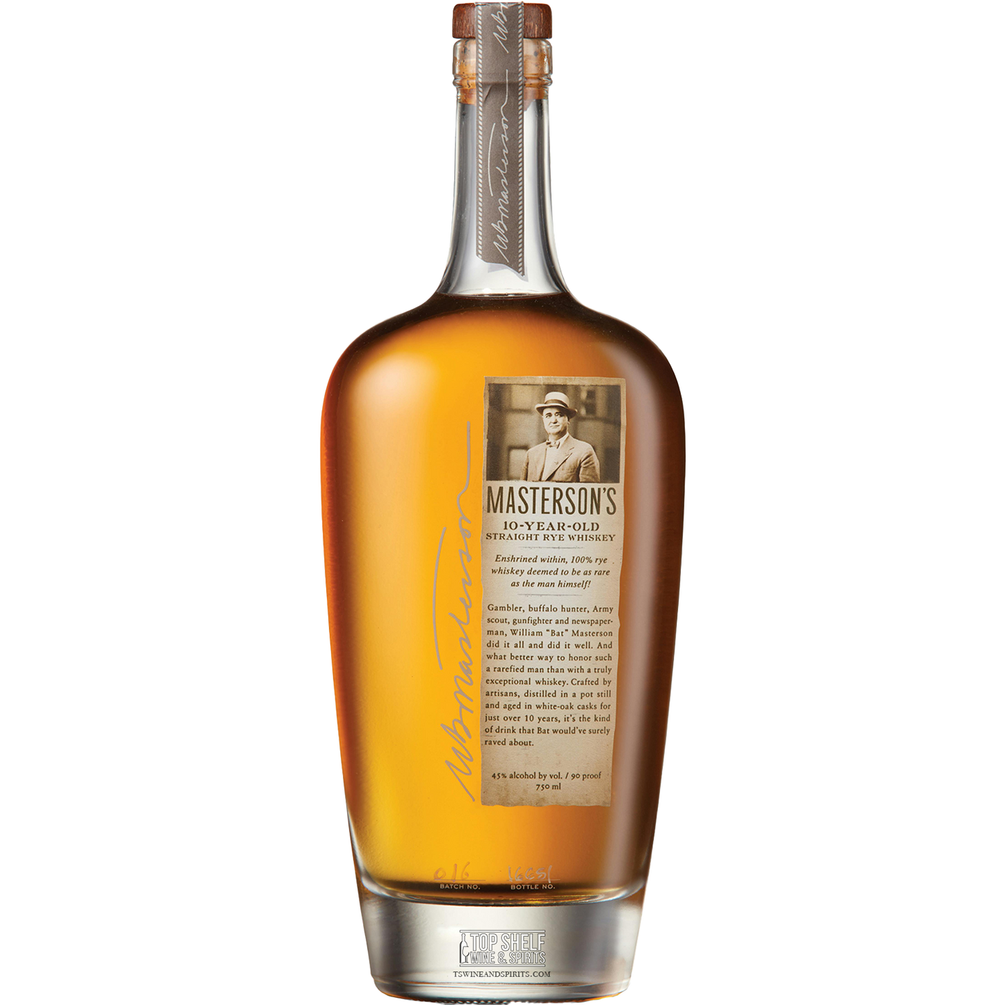 Masterson's 10 Year Straight Rye Whiskey