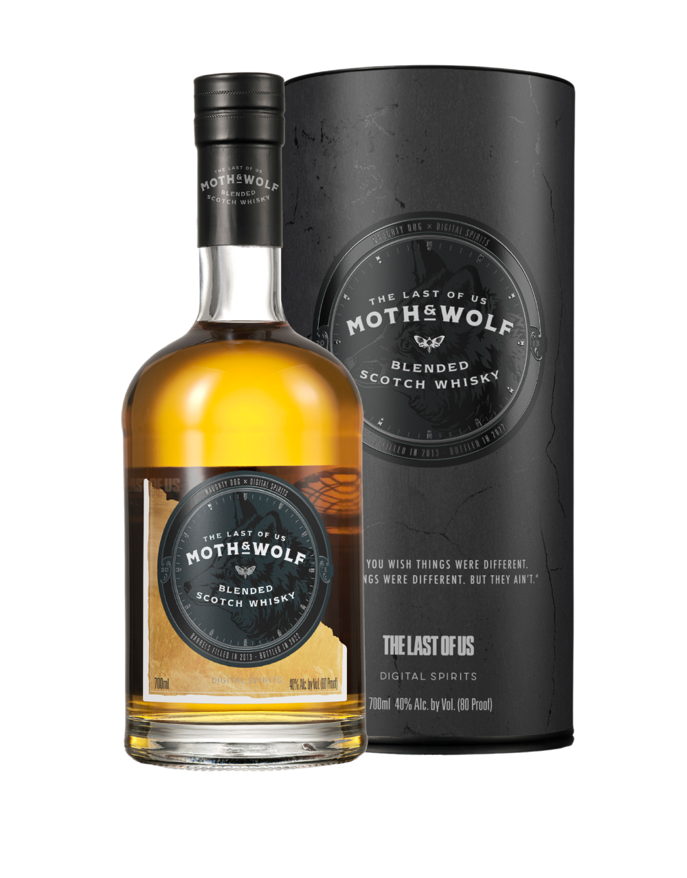THE LAST OF US - PART II: MOTH & WOLF BLENDED SCOTCH WHISKY 700 ML