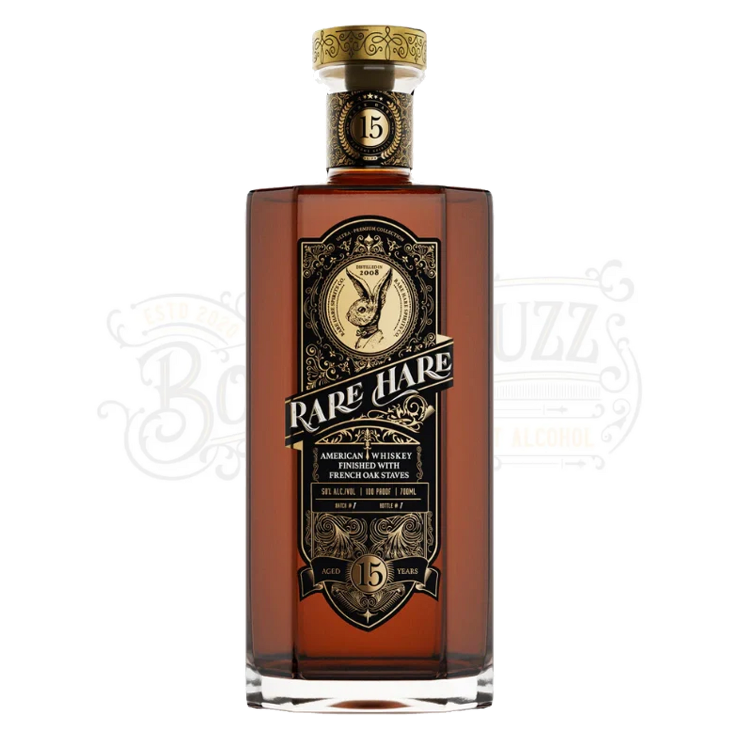 Rare Hare American Whiskey Finished With French Oak Staves 15 Yr 700 ml